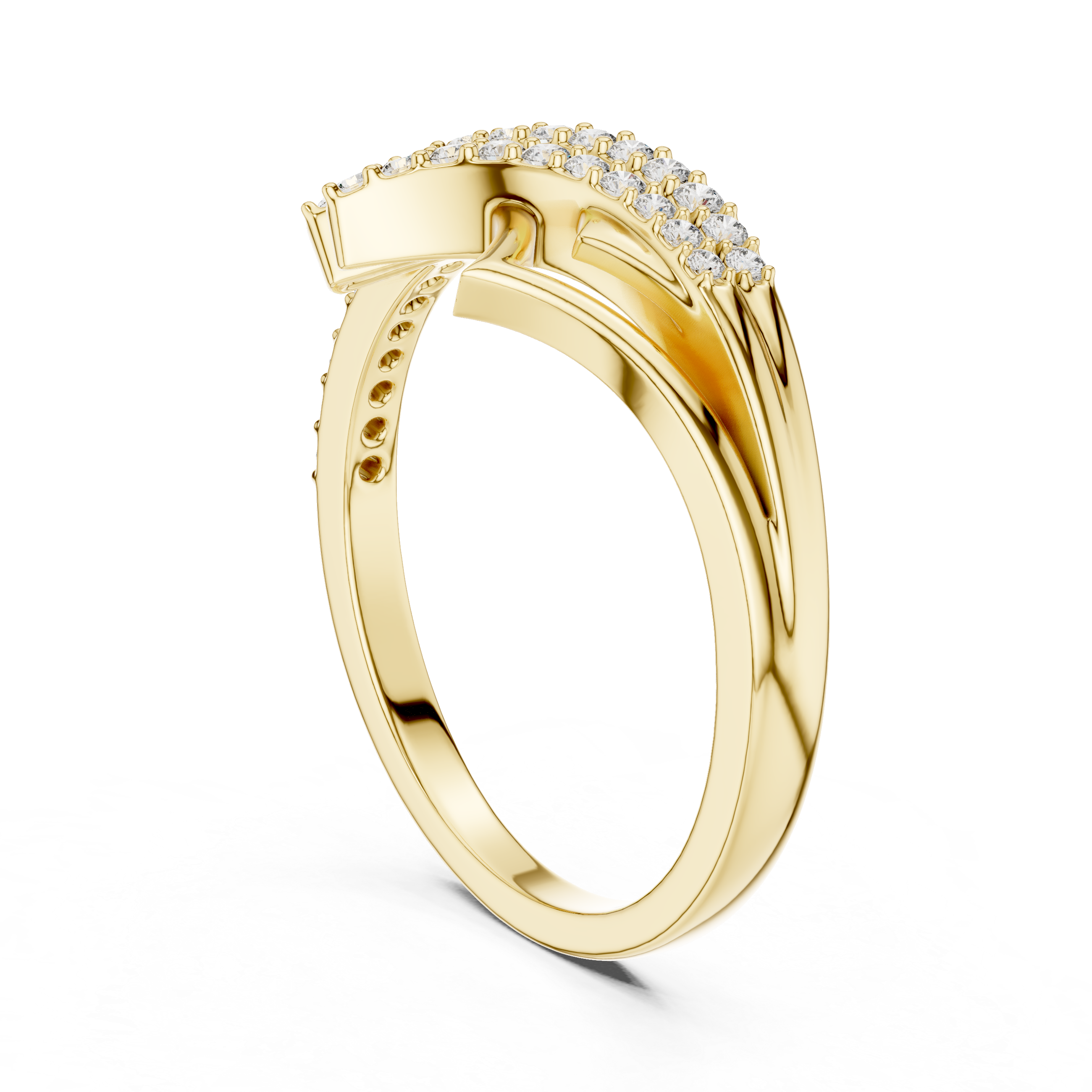 Floral Cluster Diamond Ring