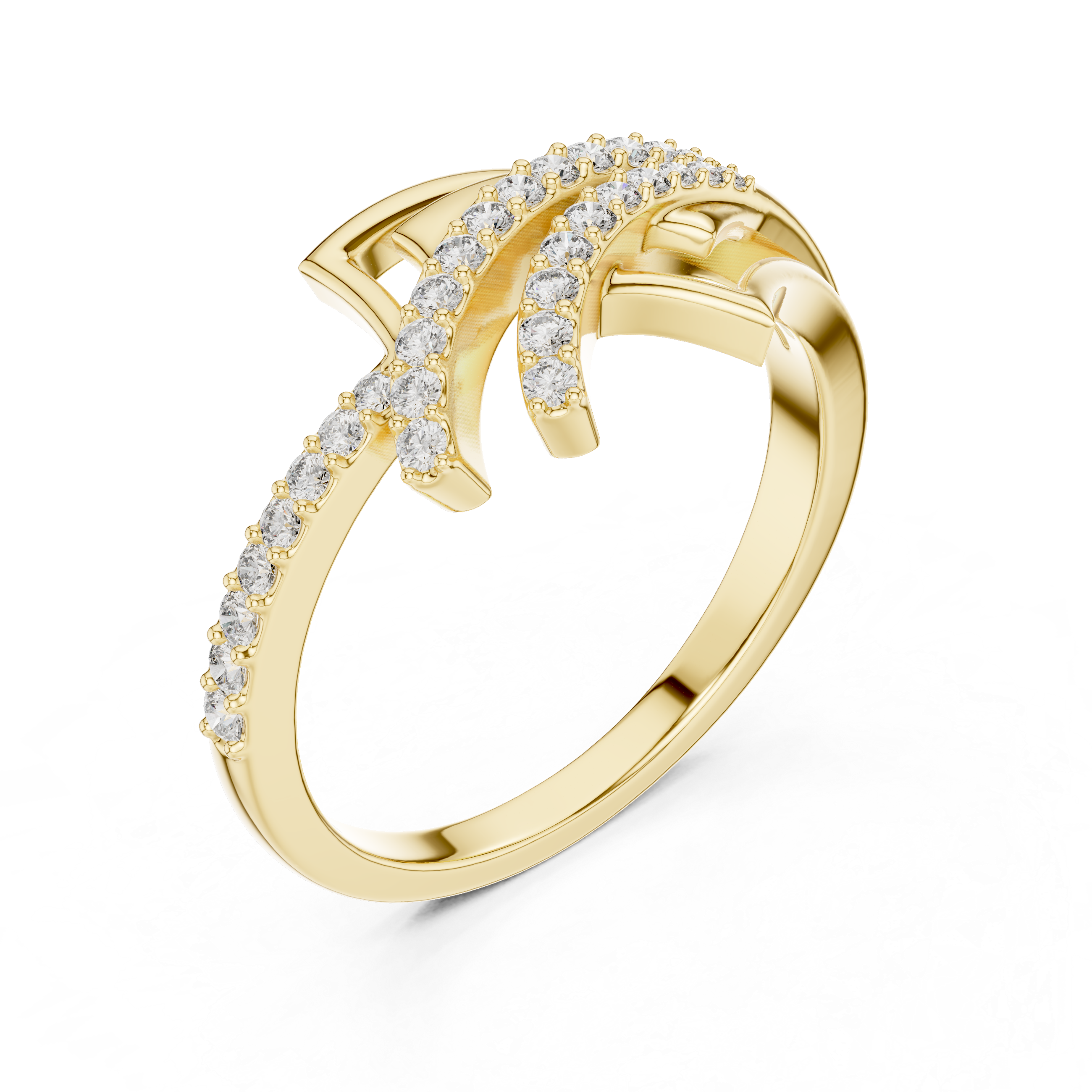 Floral Cluster Diamond Ring