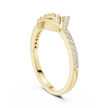 Twist Link Diamond Ring