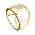 Geo Link Diamond Ring