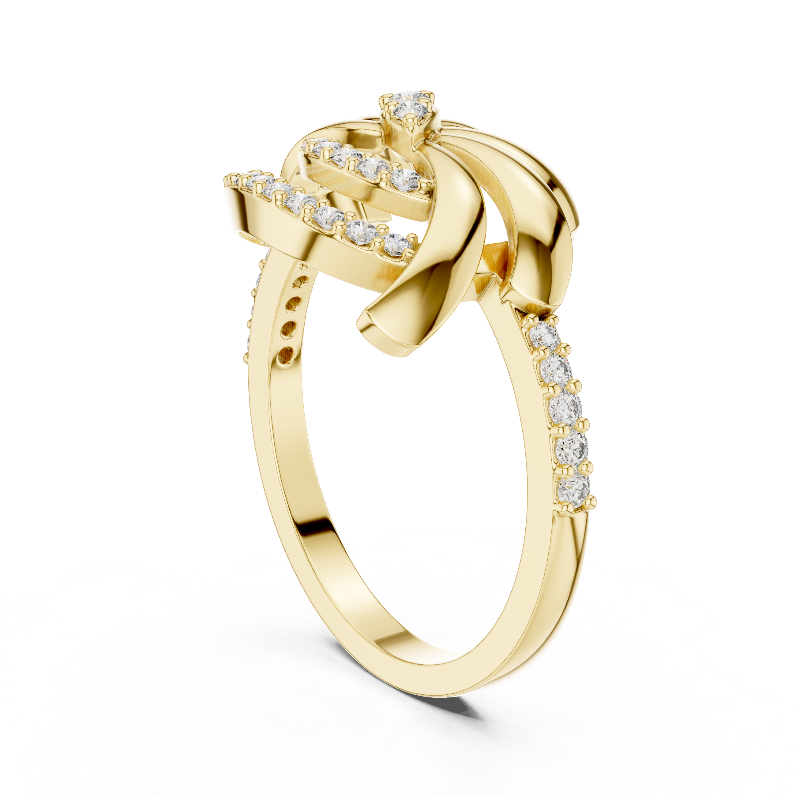 Aurora Veil Diamond Ring