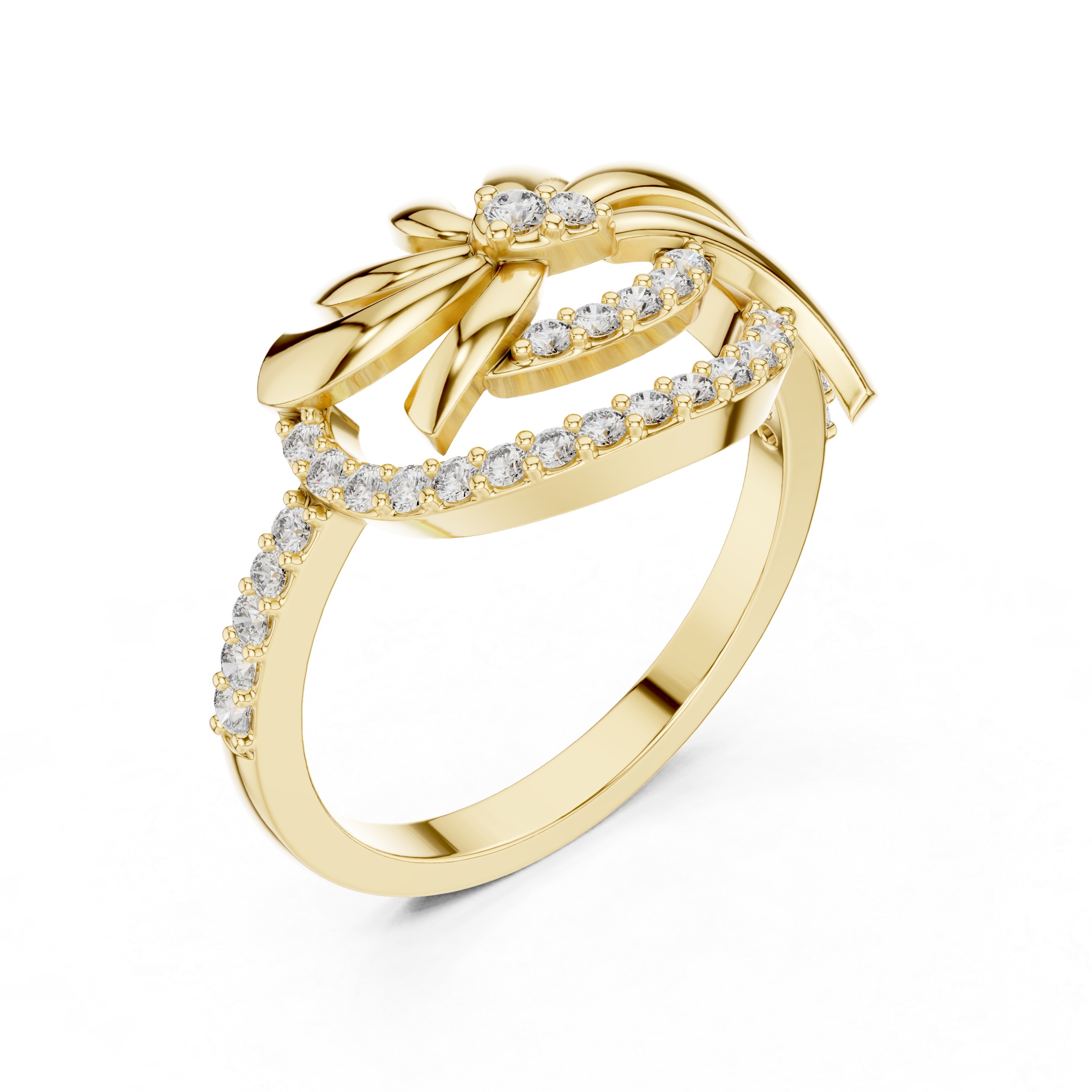 Aurora Veil Diamond Ring