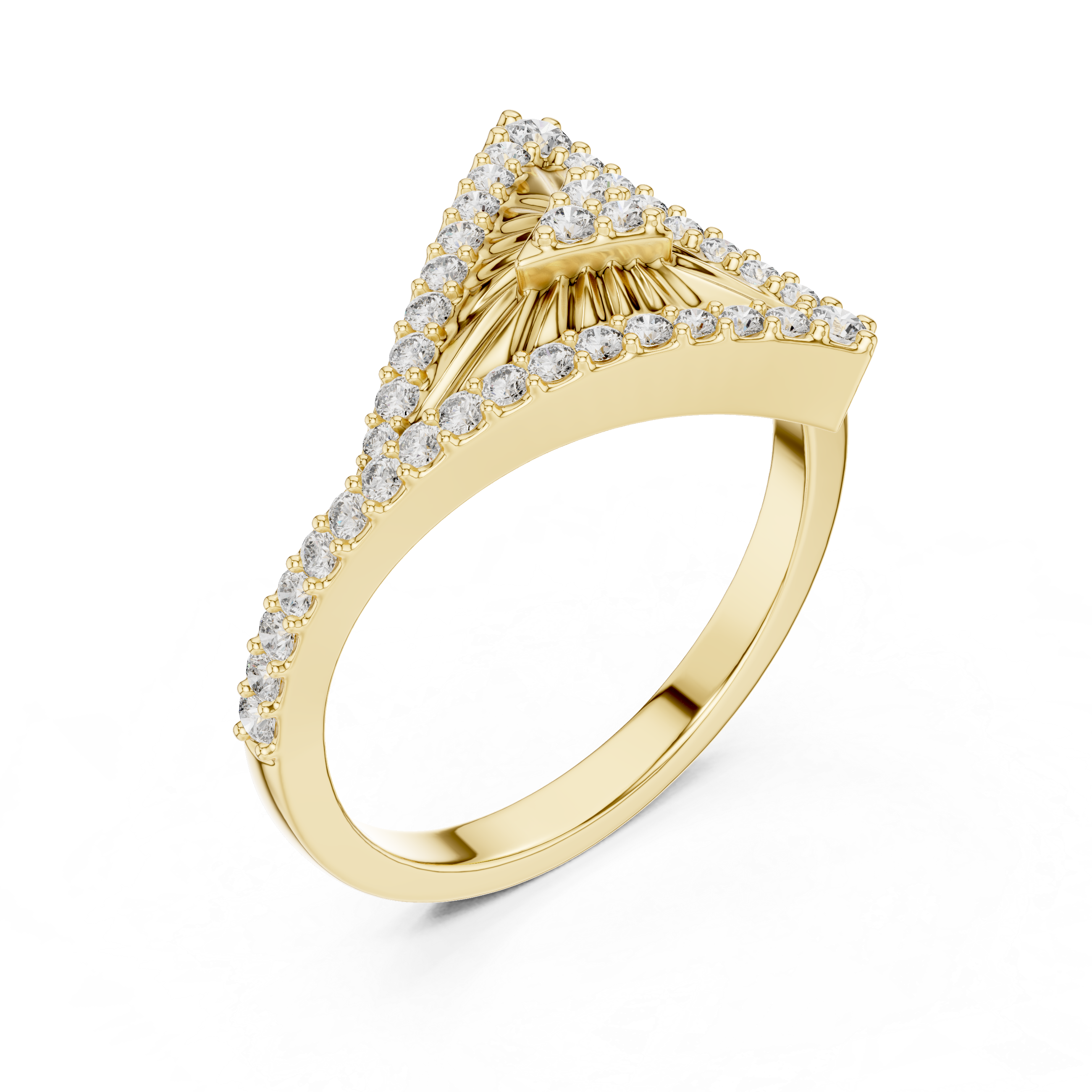 Midnight Crest Diamond Ring