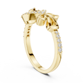Teardrop Halo Diamond Ring