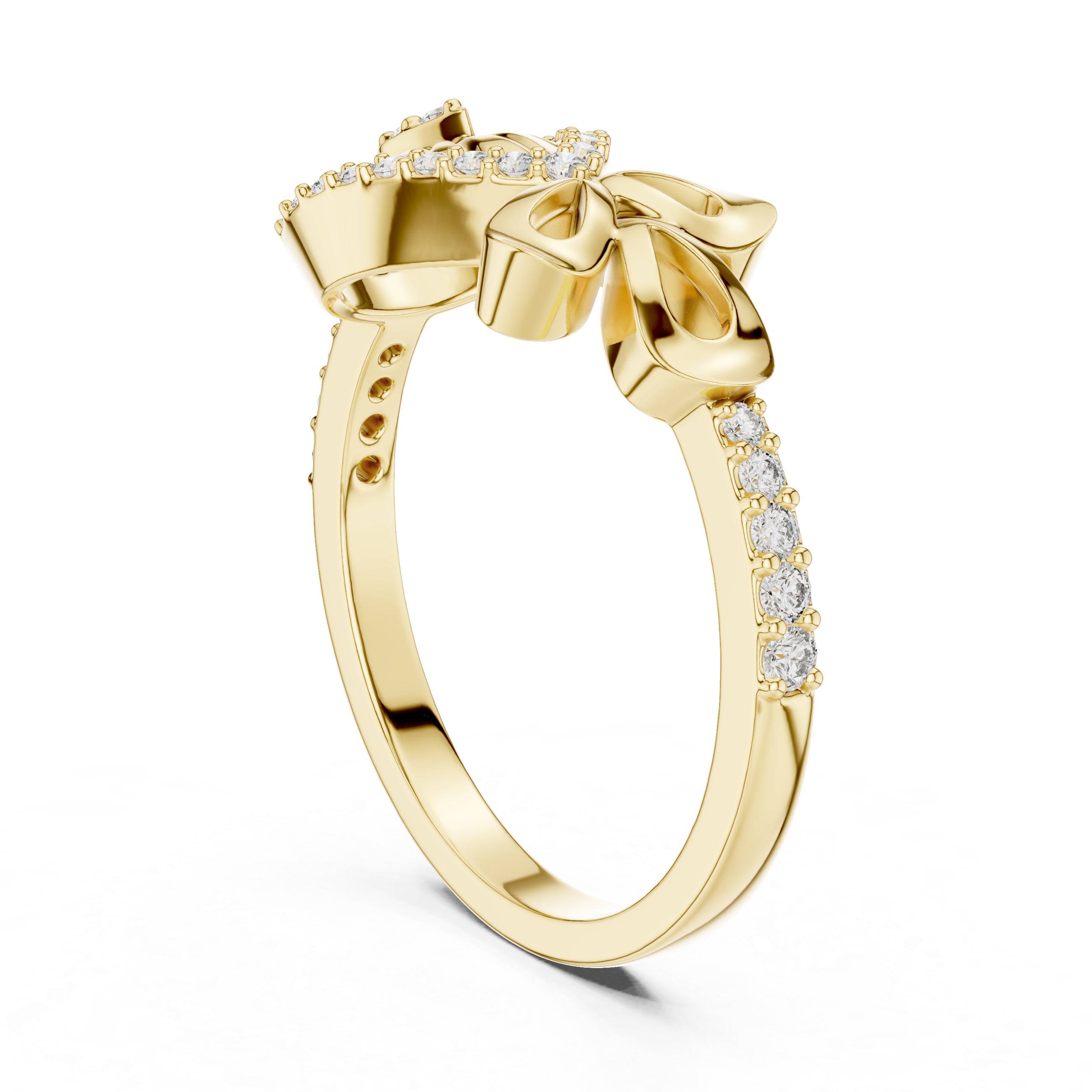 Teardrop Halo Diamond Ring