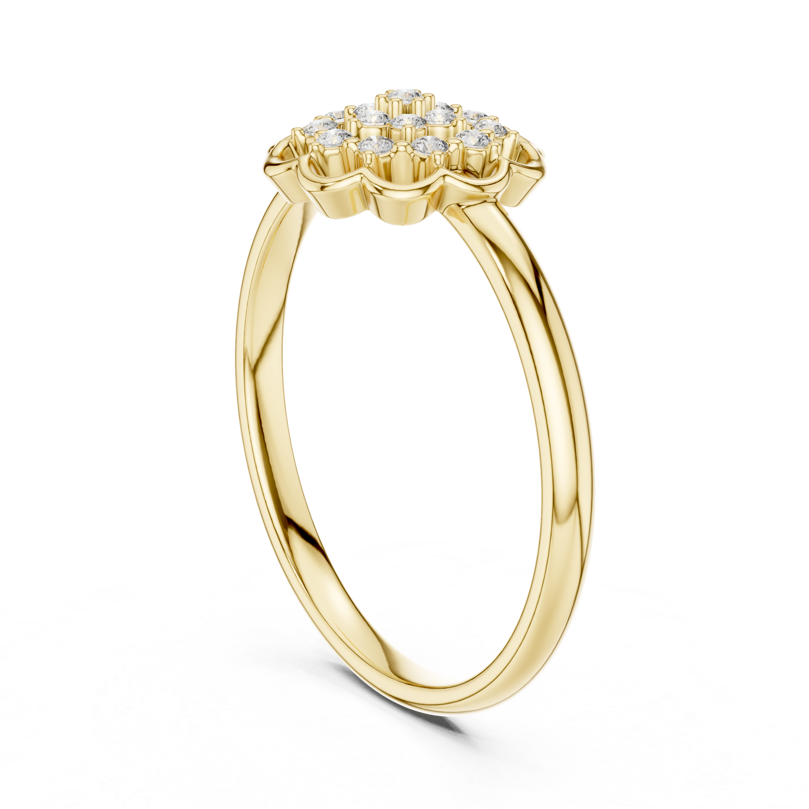 Flower Diamond Ring