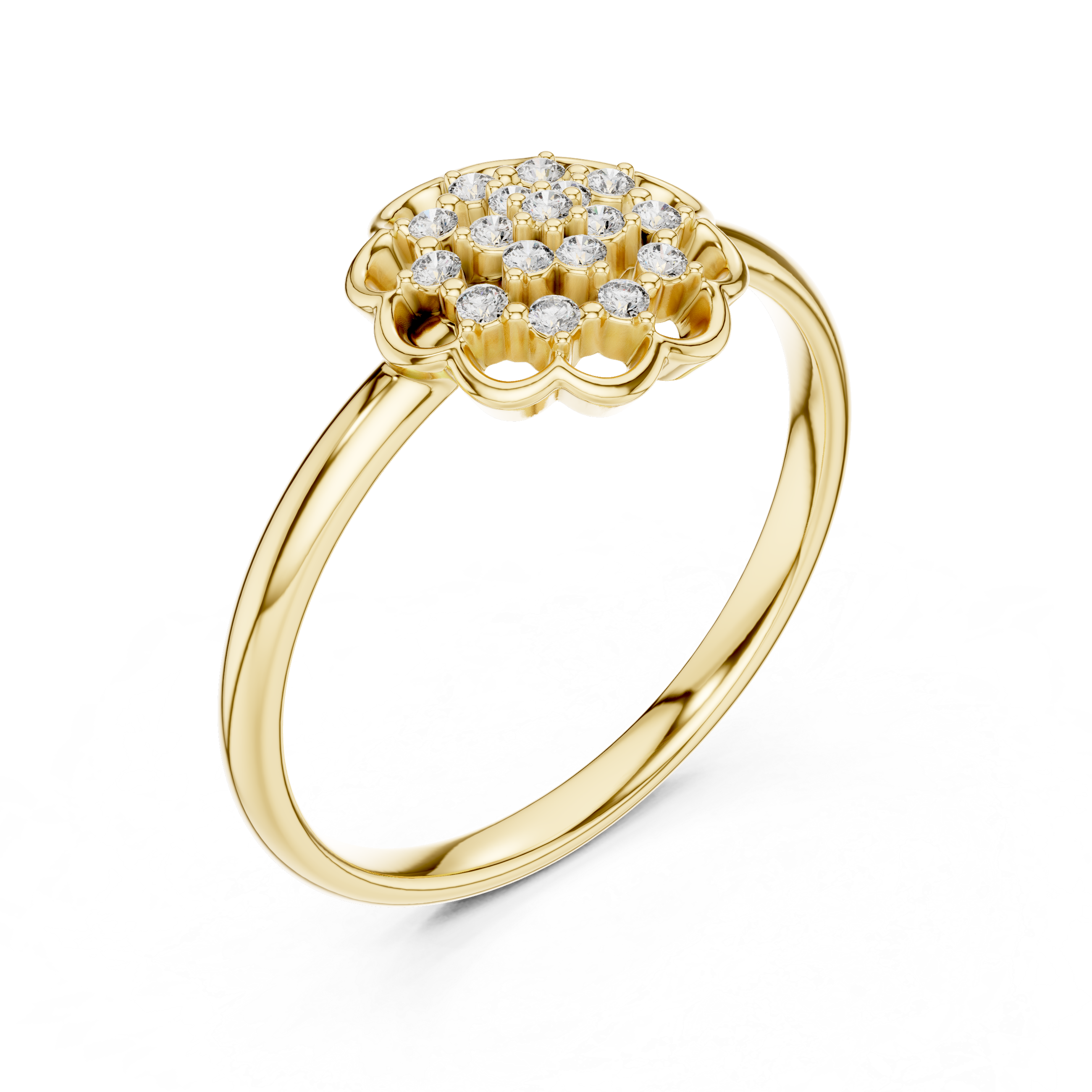 Flower Diamond Ring